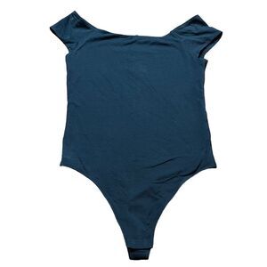 NWOT Everlane The Off-the-Shoulder Bodysuit Black Thong Size S Women
